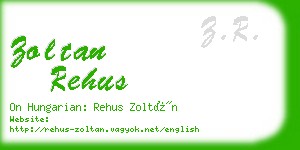 zoltan rehus business card